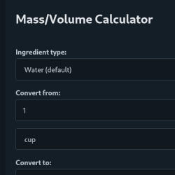 Ingredient Calculator