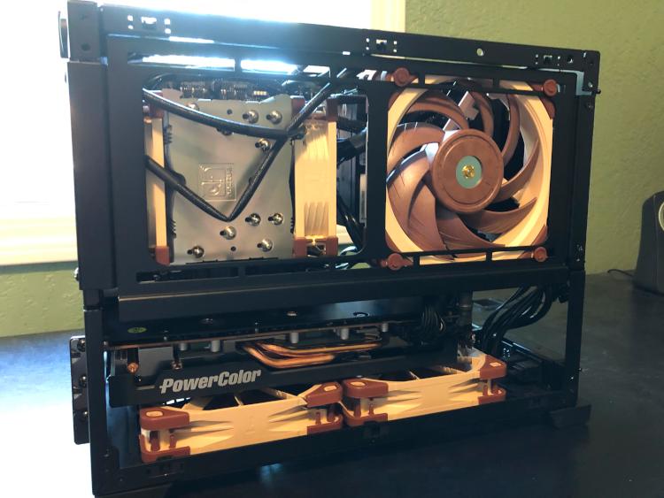 New PC side view with fan
